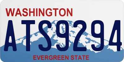 WA license plate ATS9294