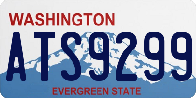 WA license plate ATS9299