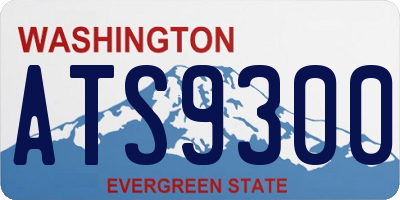 WA license plate ATS9300