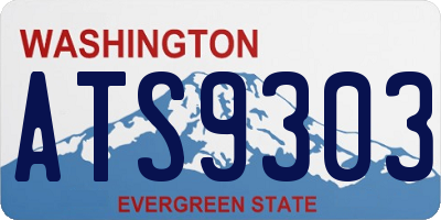 WA license plate ATS9303
