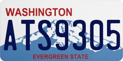WA license plate ATS9305