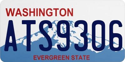 WA license plate ATS9306