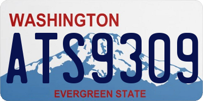 WA license plate ATS9309