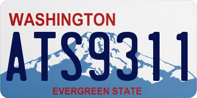 WA license plate ATS9311