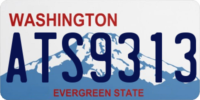WA license plate ATS9313