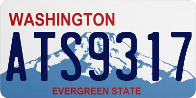WA license plate ATS9317