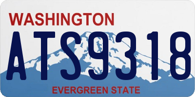 WA license plate ATS9318