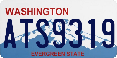 WA license plate ATS9319
