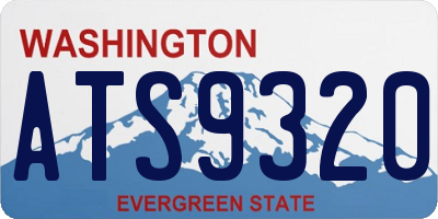 WA license plate ATS9320