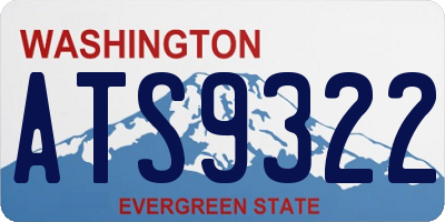 WA license plate ATS9322