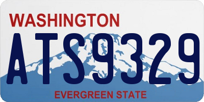 WA license plate ATS9329