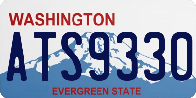 WA license plate ATS9330