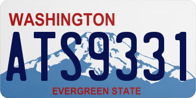 WA license plate ATS9331