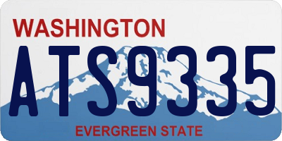 WA license plate ATS9335
