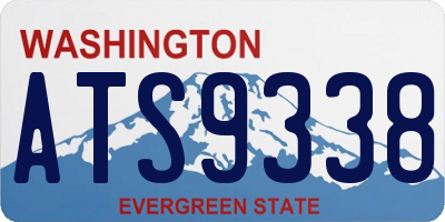 WA license plate ATS9338