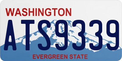 WA license plate ATS9339