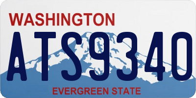 WA license plate ATS9340