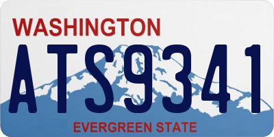 WA license plate ATS9341