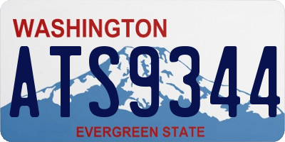 WA license plate ATS9344