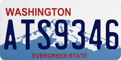 WA license plate ATS9346
