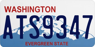 WA license plate ATS9347