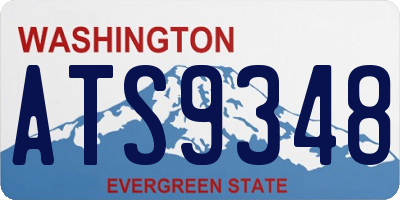 WA license plate ATS9348
