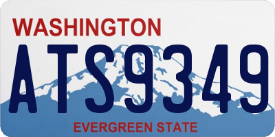 WA license plate ATS9349