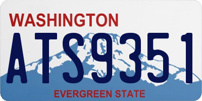 WA license plate ATS9351
