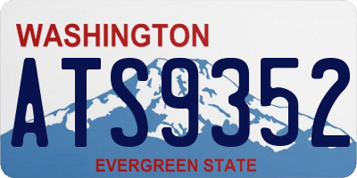 WA license plate ATS9352