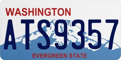 WA license plate ATS9357