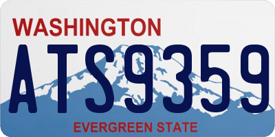WA license plate ATS9359