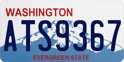 WA license plate ATS9367