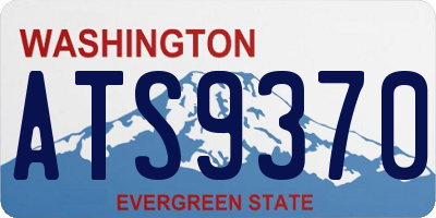 WA license plate ATS9370