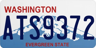 WA license plate ATS9372