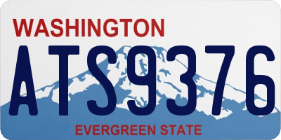 WA license plate ATS9376