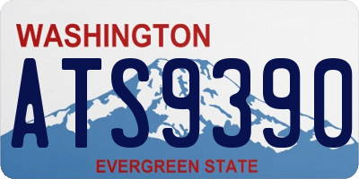 WA license plate ATS9390