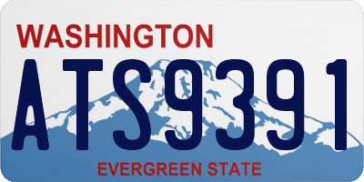 WA license plate ATS9391