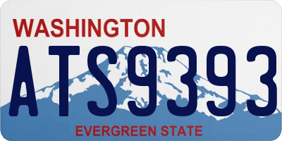 WA license plate ATS9393