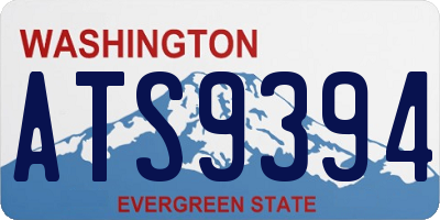 WA license plate ATS9394
