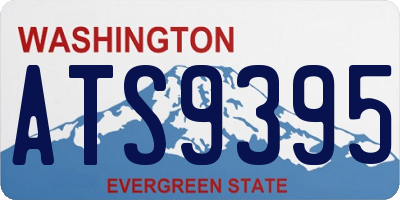 WA license plate ATS9395