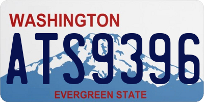 WA license plate ATS9396