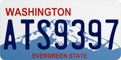 WA license plate ATS9397