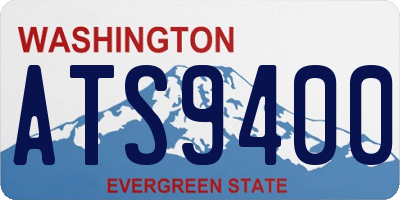 WA license plate ATS9400