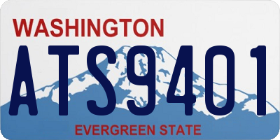 WA license plate ATS9401