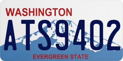 WA license plate ATS9402
