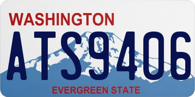 WA license plate ATS9406