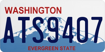 WA license plate ATS9407