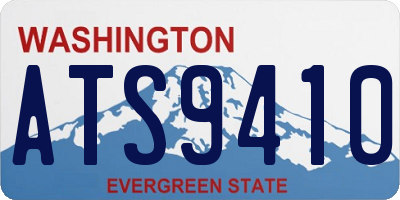 WA license plate ATS9410