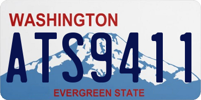 WA license plate ATS9411