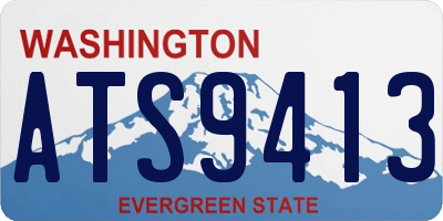 WA license plate ATS9413